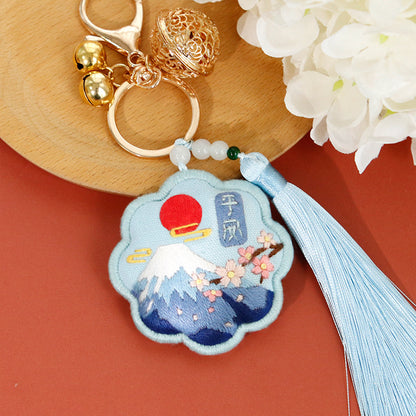 DIY Kit Keychain Handmade Kerajinan Sulam Tangan Gantungan Kunci Mobil Tas B