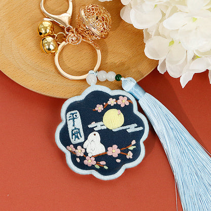 DIY Kit Keychain Handmade Kerajinan Sulam Tangan Gantungan Kunci Mobil Tas B