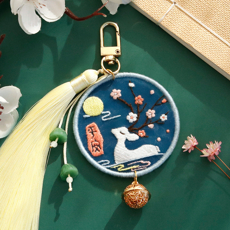 DIY Kit Keychain Handmade Kerajinan Sulam Tangan Gantungan Kunci Mobil Tas