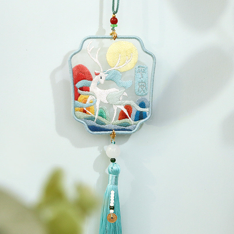 DIY Kit Pendant Handmade Kerajinan Sulam Tangan Gantungan Aksesoris Mobil Tas