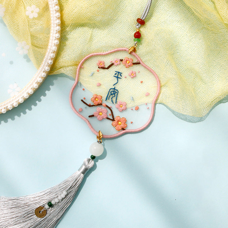 DIY Kit Pendant Handmade Kerajinan Sulam Tangan Gantungan Aksesoris Mobil Tas