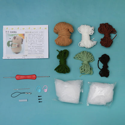 DIY Kit Crochet Amigurumi Rajut Boneka Capybara Kerajinan Tangan