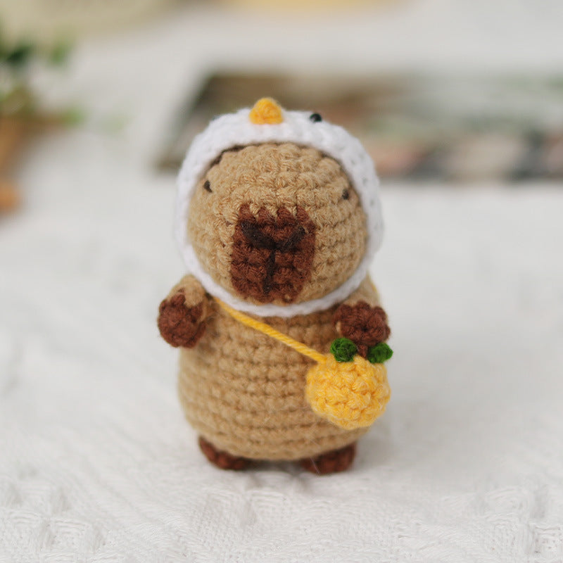 DIY Kit Crochet Amigurumi Rajut Boneka Capybara Kerajinan Tangan