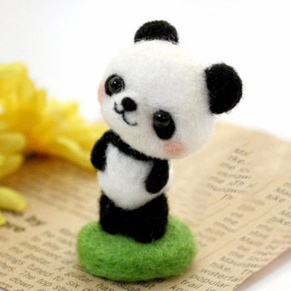 DIY Kit Animal Felt Wool Needle Poke Kerajinan Boneka Animal Hewan Lucu