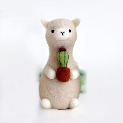 DIY Kit Animal Felt Wool Needle Poke Kerajinan Boneka Hamster Binatang Lucu