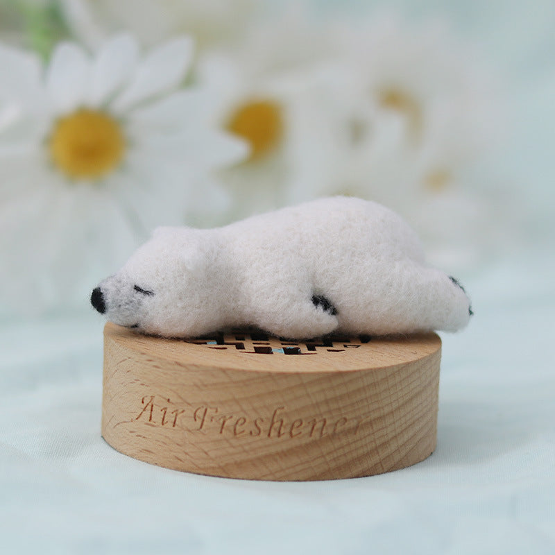 DIY Kit Animal Felt Wool Needle Poke Kerajinan Boneka Animal Hewan Lucu