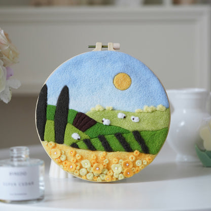 DIY Wool Felt Craft Needle Wool Felting Seri Landscape Kerajinan Tangan