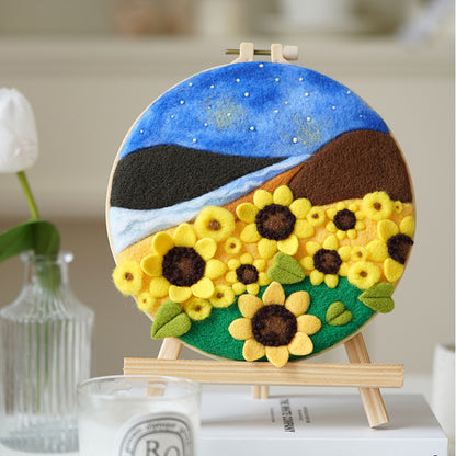 DIY Wool Felt Craft Needle Wool Felting Seri Landscape Kerajinan Tangan