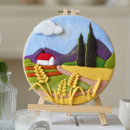 DIY Wool Felt Craft Needle Wool Felting Seri Landscape Kerajinan Tangan