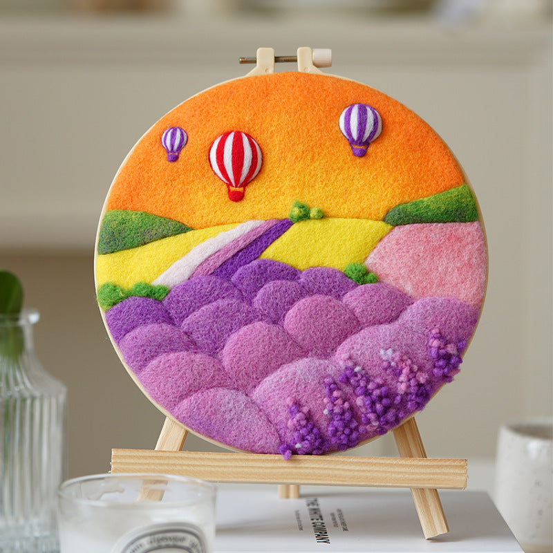 DIY Wool Felt Craft Needle Wool Felting Seri Landscape Kerajinan Tangan