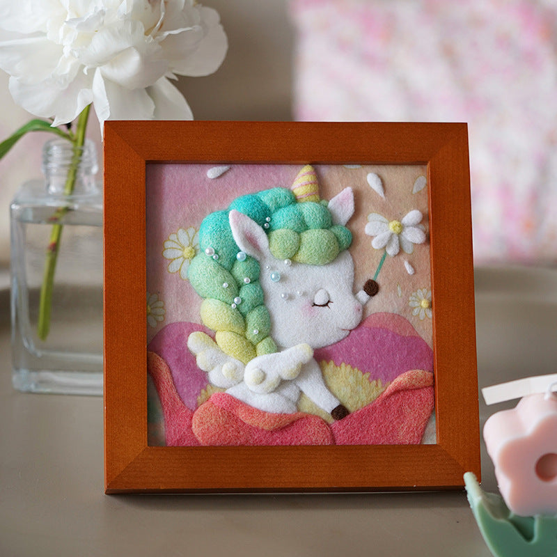 DIY Wool Felt Craft Needle Wool Felting Seri Animal Karakter Kerajinan Tangan