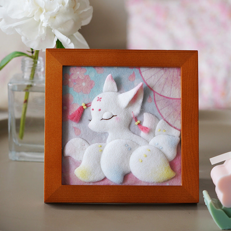 DIY Wool Felt Craft Needle Wool Felting Seri Animal Karakter Kerajinan Tangan