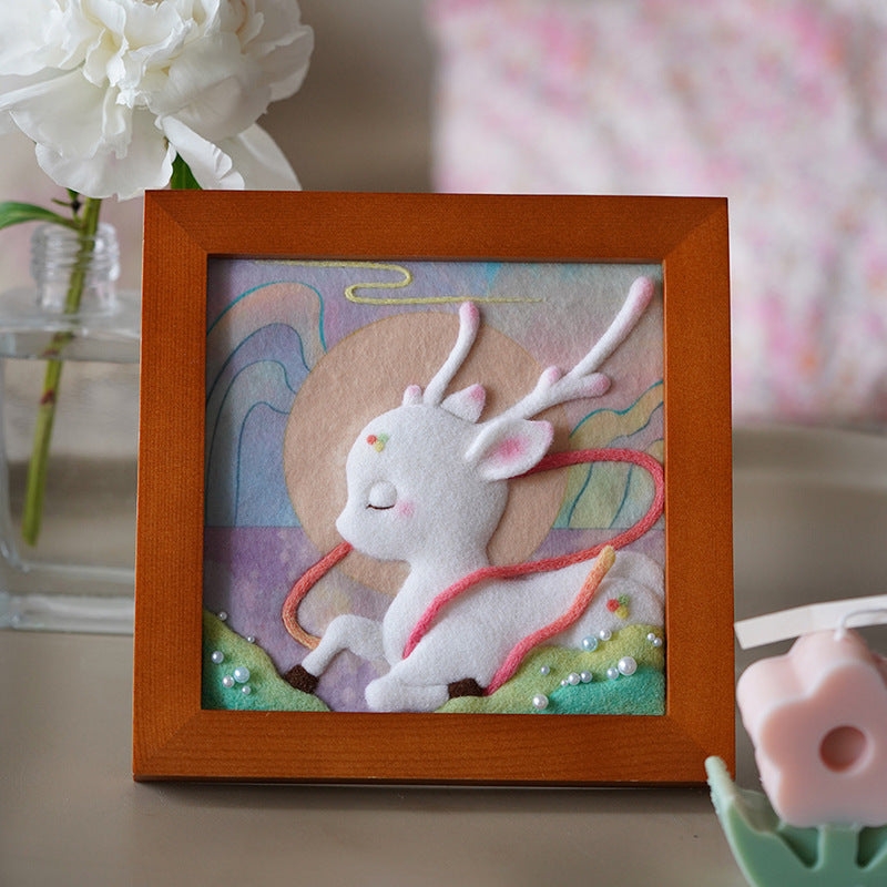 DIY Wool Felt Craft Needle Wool Felting Seri Animal Karakter Kerajinan Tangan