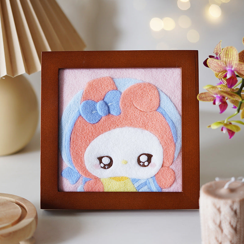 DIY Wool Felt Craft Needle Wool Felting Seri Animal Karakter Kerajinan Tangan