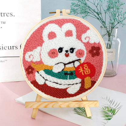 DIY Set Sulam Karakter Punch Needle Kit Seri H