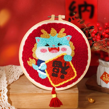 DIY Set Sulam Karakter Punch Needle Kit Seri H