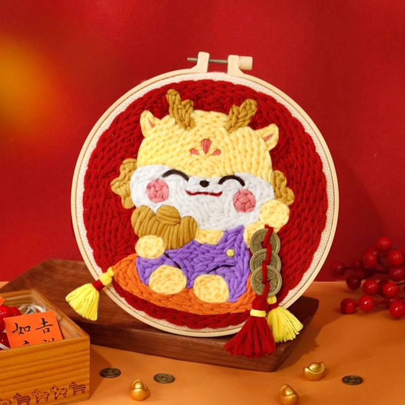 DIY Set Sulam Karakter Punch Needle Kit Seri H