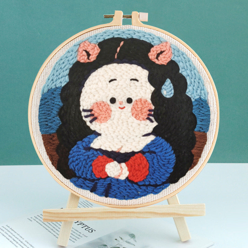 DIY Set Sulam Karakter Punch Needle Kit Seri I