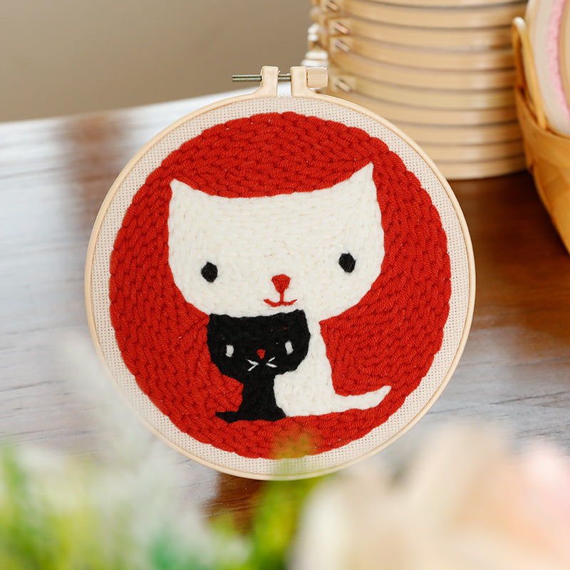 DIY Set Sulam Karakter Punch Needle Kit Seri C