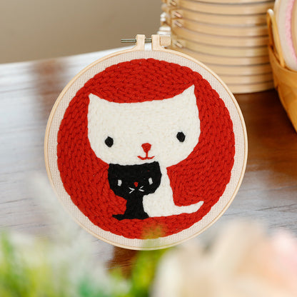 DIY Set Sulam Karakter Punch Needle Kit Seri C