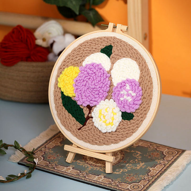DIY Set Sulam Karakter Punch Needle Kit Seri C