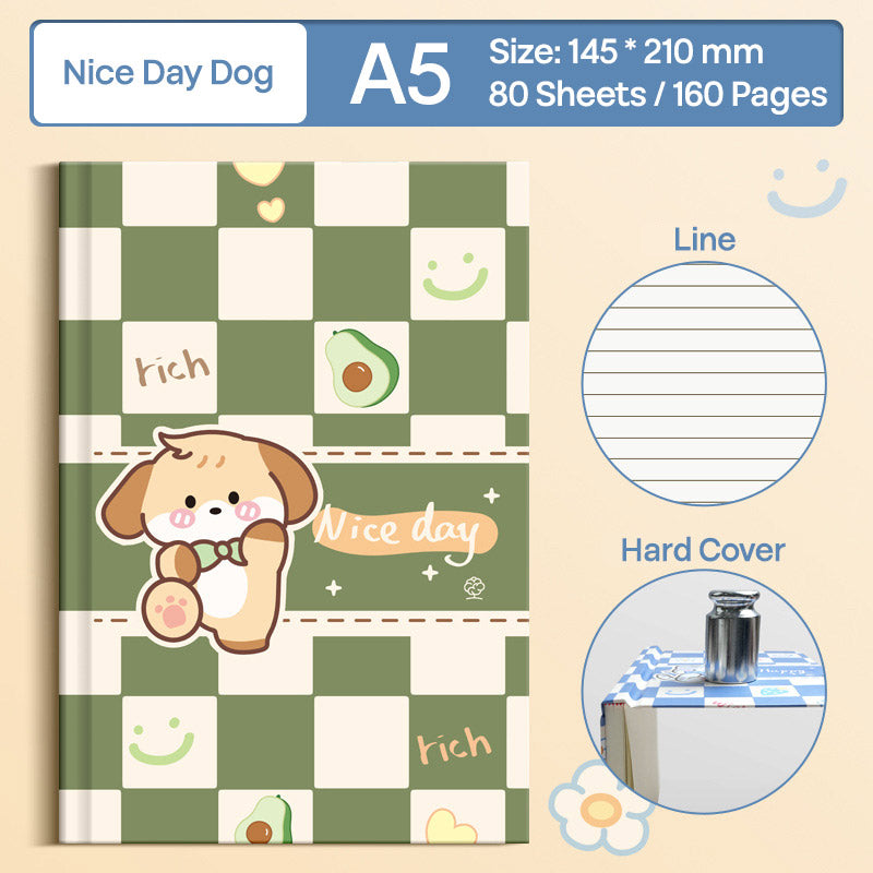 Buku Notebook A5 Hard Cover Halaman Bergaris SBCA580