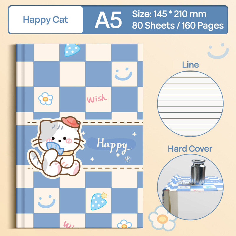 Buku Notebook A5 Hard Cover Halaman Bergaris SBCA580