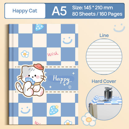 Buku Notebook A5 Hard Cover Halaman Bergaris SBCA580