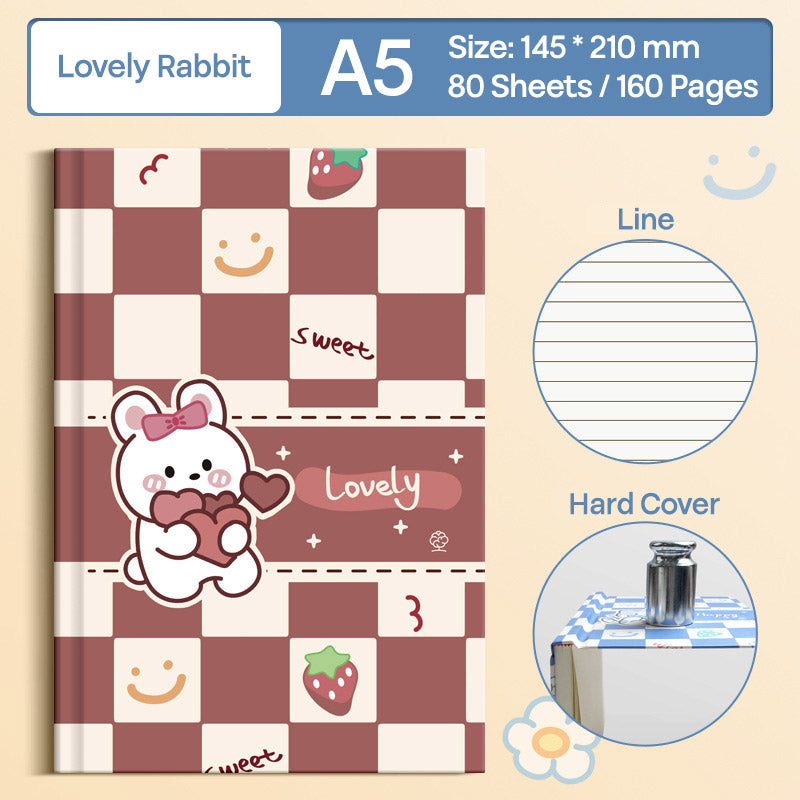 Buku Notebook A5 Hard Cover Halaman Bergaris SBCA580