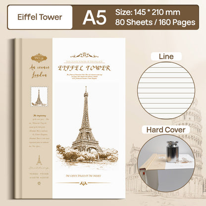 Buku Notebook A5 Hard Cover Halaman Bergaris SBCA580
