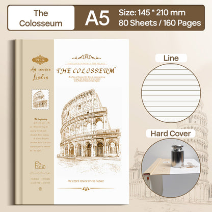 Buku Notebook A5 Hard Cover Halaman Bergaris SBCA580