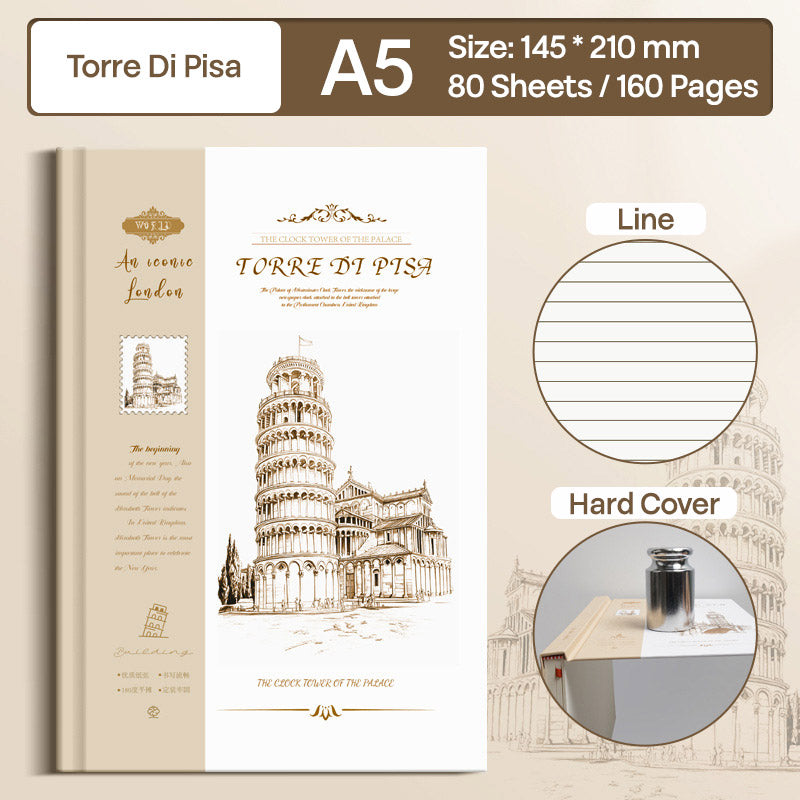 Buku Notebook A5 Hard Cover Halaman Bergaris SBCA580