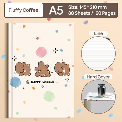 Buku Notebook A5 Hard Cover Halaman Bergaris SBCA580