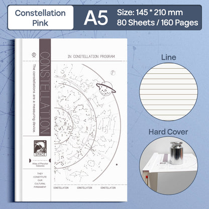 Buku Notebook A5 Hard Cover Halaman Bergaris SBCA580