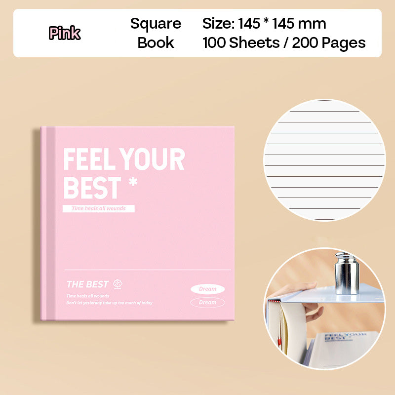 Buku Notebook Kotak Hard Cover Halaman Bergaris SBCS100