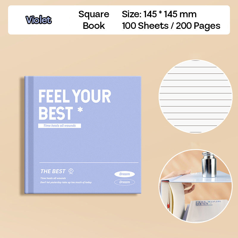 Buku Notebook Kotak Hard Cover Halaman Bergaris SBCS100