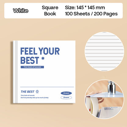 Buku Notebook Kotak Hard Cover Halaman Bergaris SBCS100