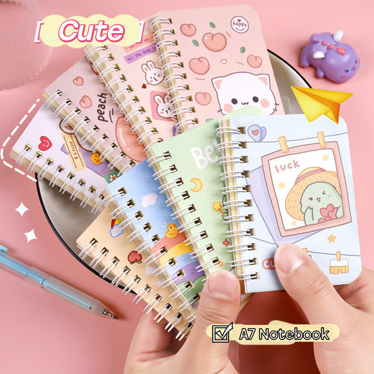 Buku Notebook A7 Full Ring Halaman Bergaris SBFA780