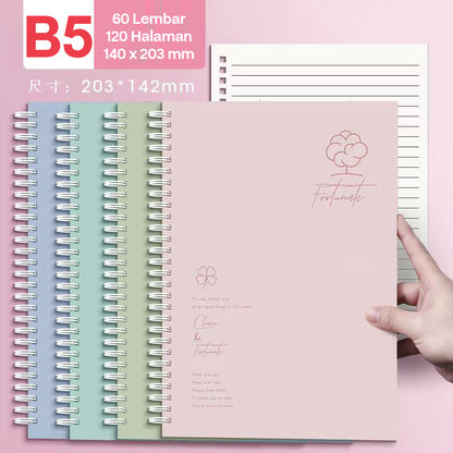 Buku Notebook B5 Full Ring Halaman Bergaris SBFB560