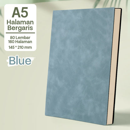Buku Notebook A5 Kulit Halaman Bergaris SBHA580