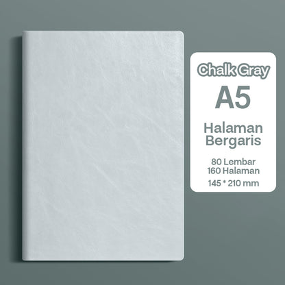 Buku Notebook A5 Kulit Halaman Bergaris SBHA580