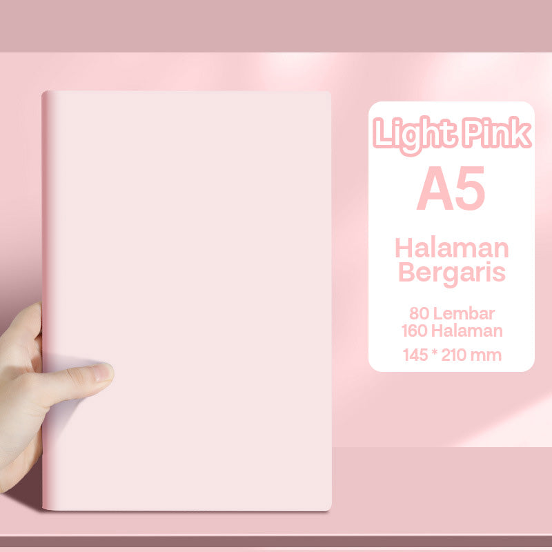 Buku Notebook A5 Kulit Halaman Bergaris SBHA580