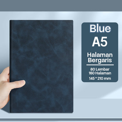 Buku Notebook A5 Kulit Halaman Bergaris SBHA580