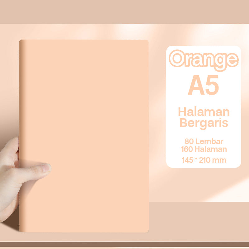 Buku Notebook A5 Kulit Halaman Bergaris SBHA580