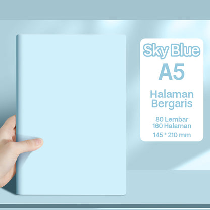 Buku Notebook A5 Kulit Halaman Bergaris SBHA580
