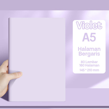 Buku Notebook A5 Kulit Halaman Bergaris SBHA580