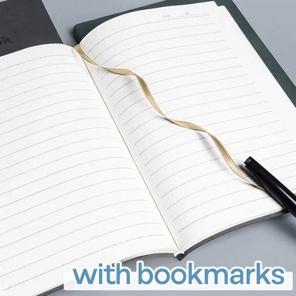 Buku Notebook A5 Kulit dan Tali Halaman Bergaris SBHLA5100