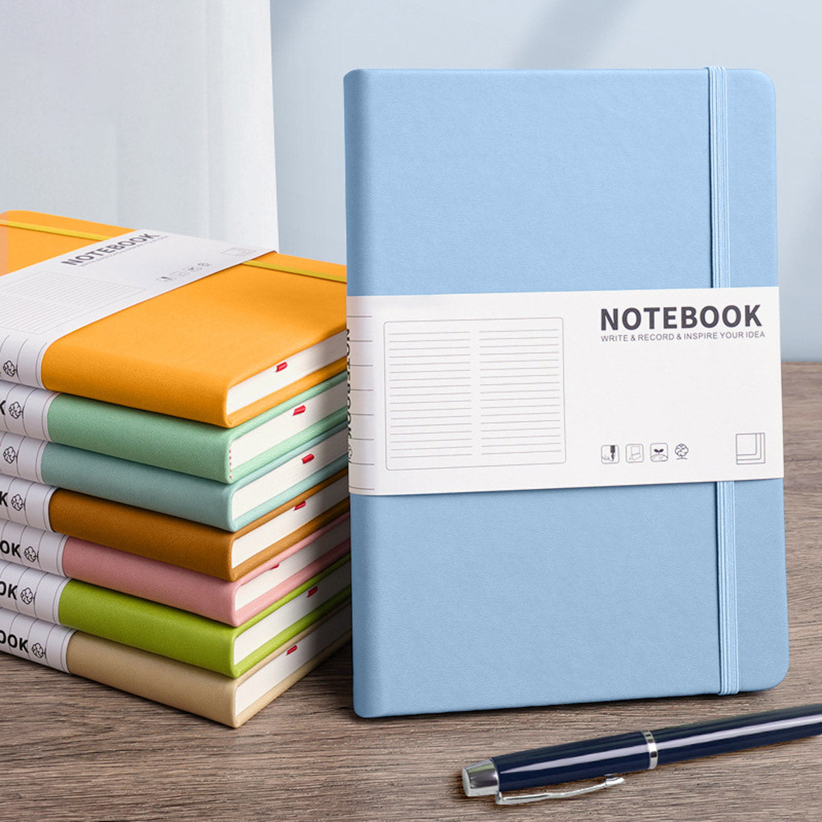 Buku Notebook A5 Kulit dan Tali Halaman Bergaris SBHLA5100