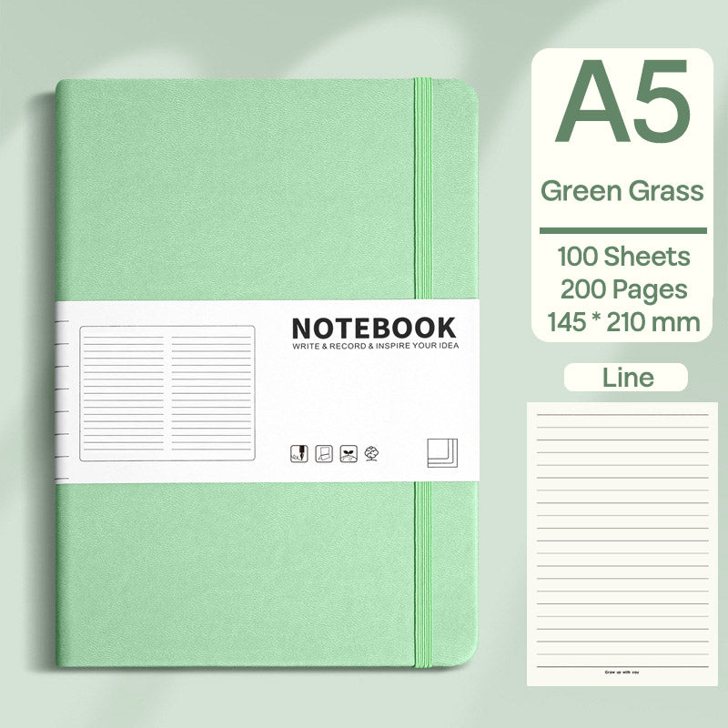 Buku Notebook A5 Kulit dan Tali Halaman Bergaris SBHLA5100
