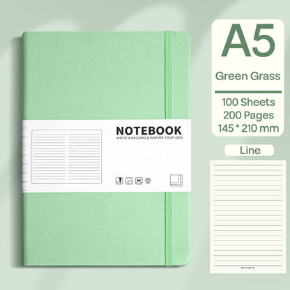 Buku Notebook A5 Kulit dan Tali Halaman Bergaris SBHLA5100